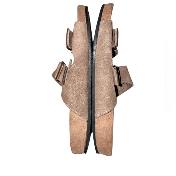 MINNETONKA brown suede double buckle sandalss women’s shoes size 8 - Picture 8 of 13